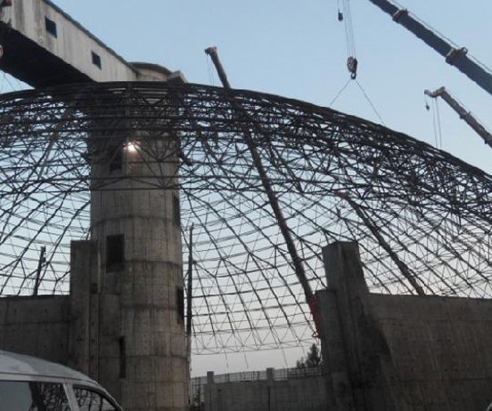 黄海网架分条或分块安装法